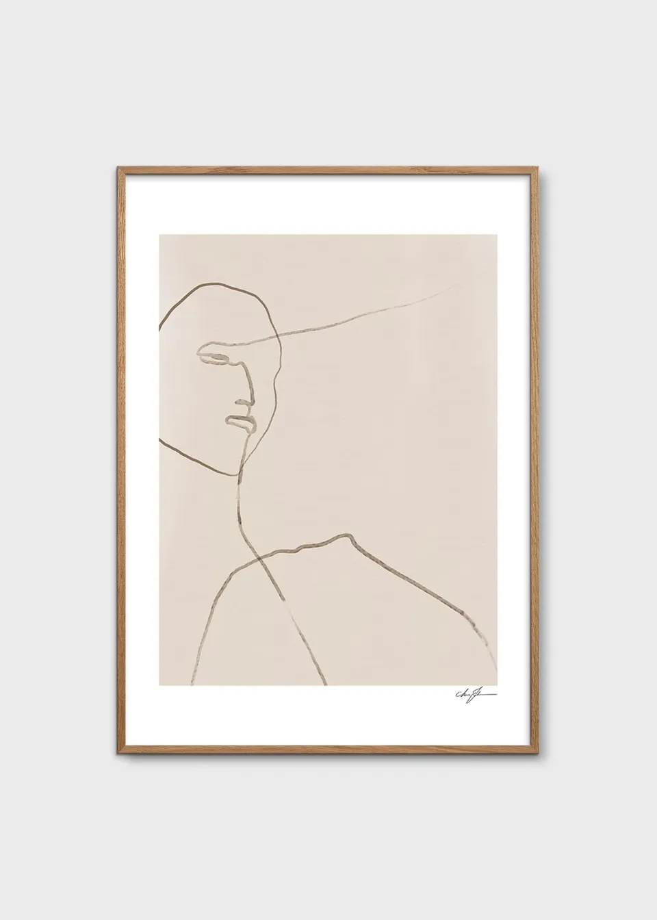 The Poster Club Art Prints Clay Poster 30x40 cm beige