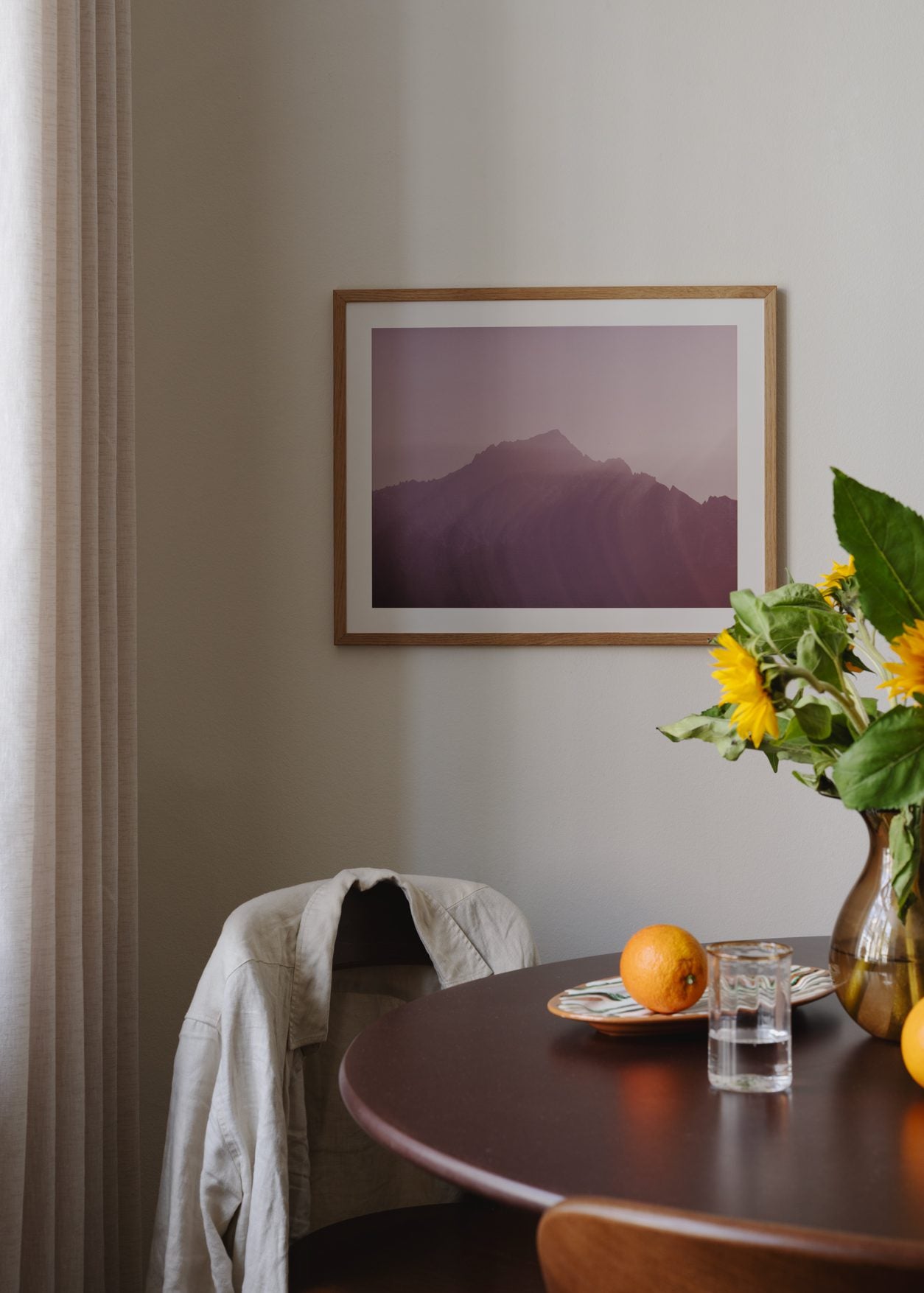 The Poster Club Art Prints Mountain Hue Poster A4 lila