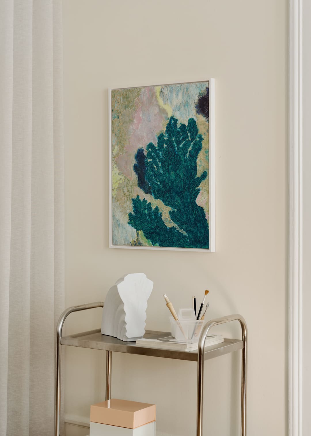 The Poster Club Art Prints Vinca Canvas 30x40 cm beige