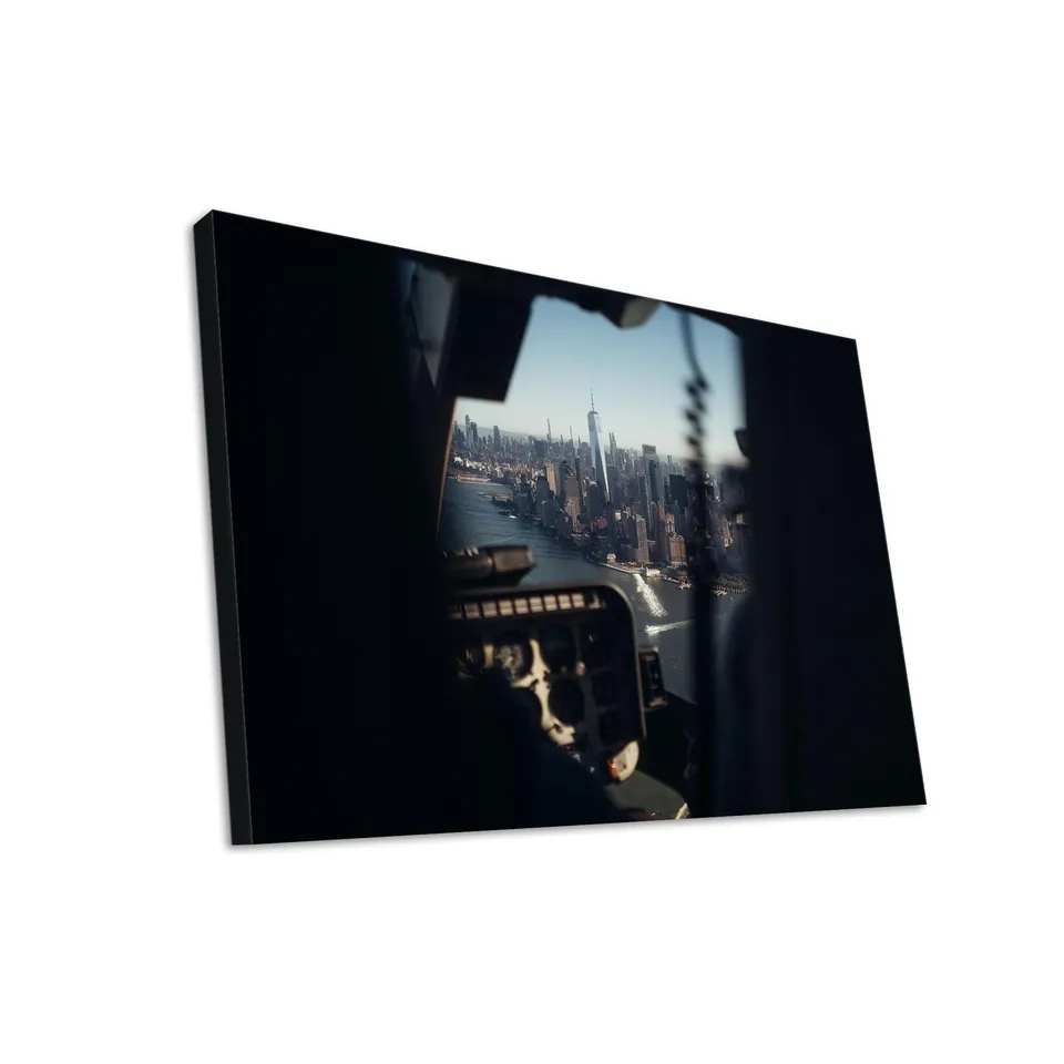 Hustling Sharks Wandbilder Blick aus der Luft auf Metropole Leinwand 30x40