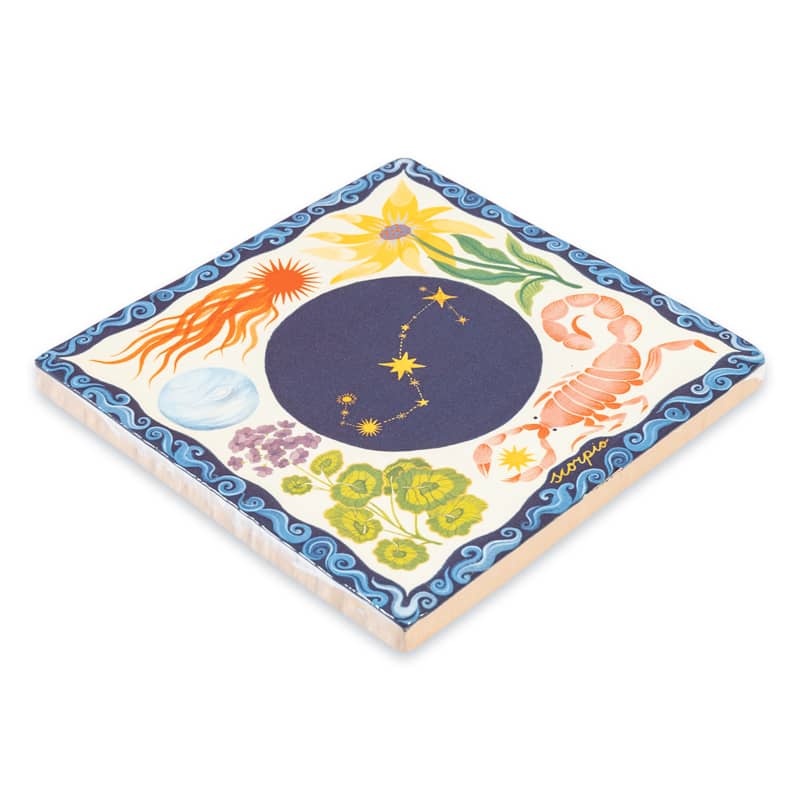 Storytiles Delft Blue Scorpio Fliese 10x10 cm Skorpion