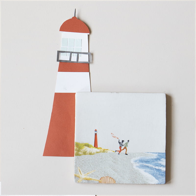 Storytiles Delft blue Uitwaaien op Schier Wandfliese S 10x10 cm Strand
