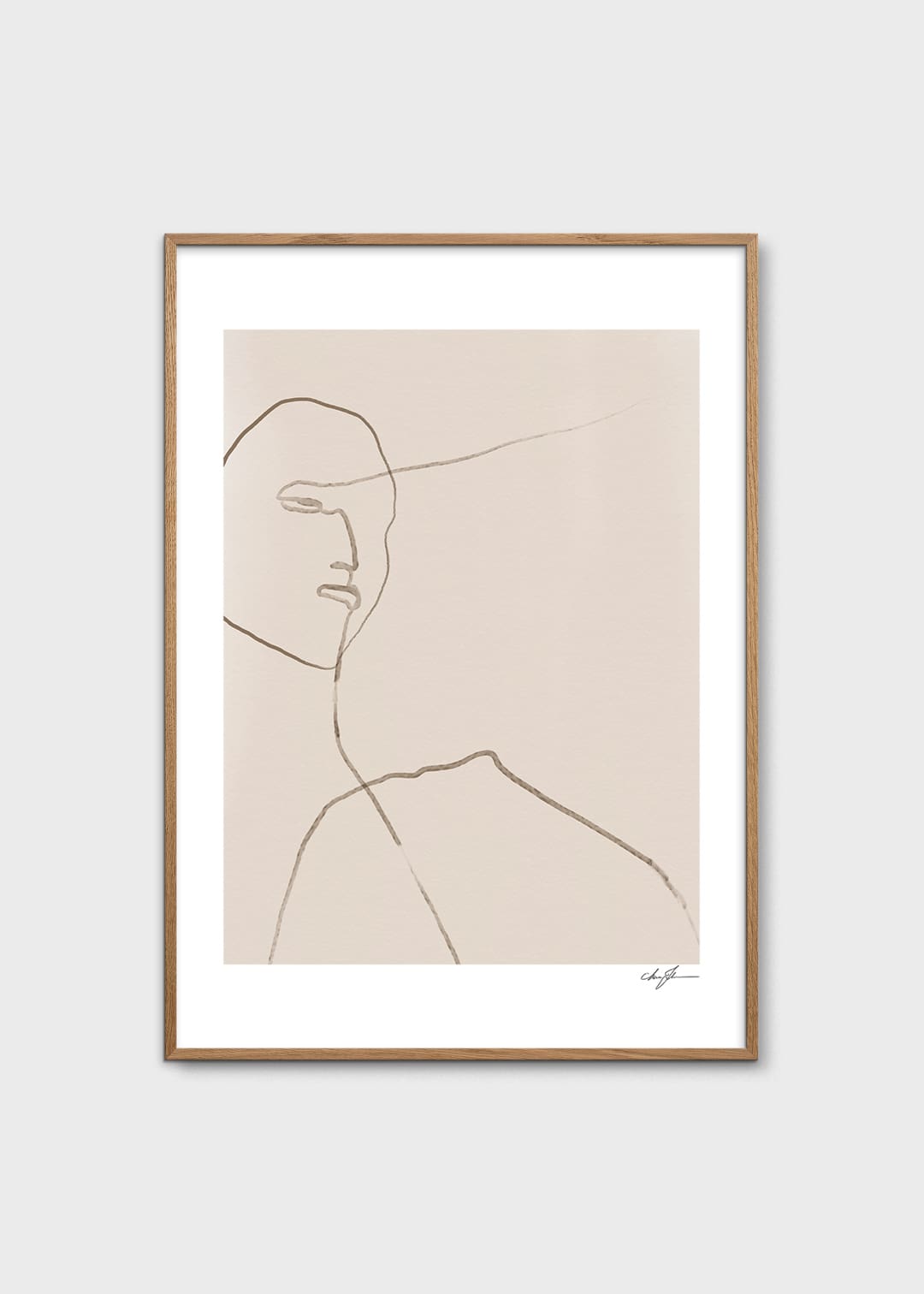 The Poster Club Art Prints Clay Poster 30x40 cm beige