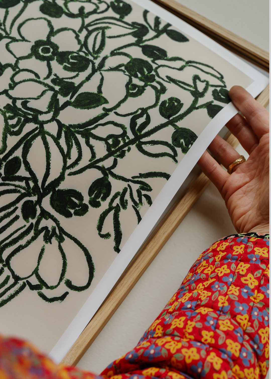 The Poster Club Art Prints Poppy Studies II Poster 30x40 cm grün