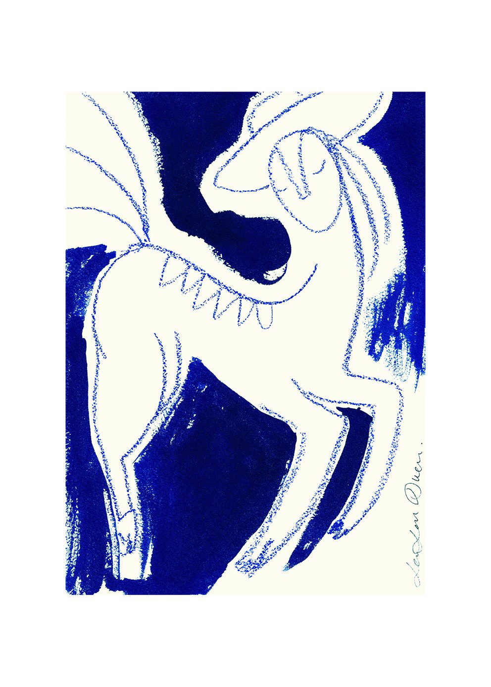 The Poster Club Rêve in Bleu Poster 30x40 cm blau