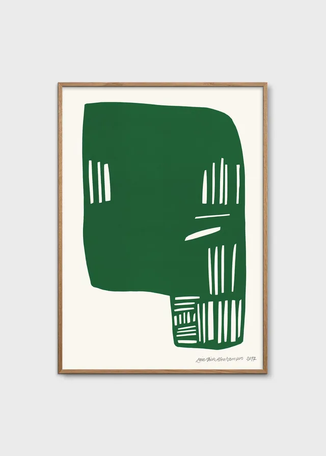 The Poster Club Art Prints Corpus Green Poster A4 grün