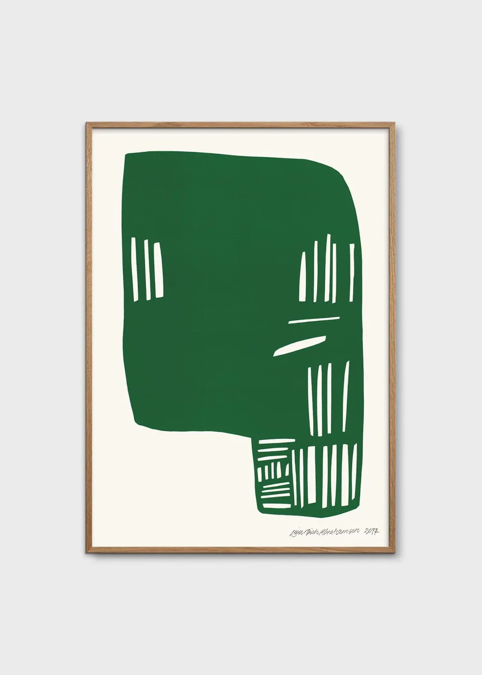 The Poster Club Art Prints Corpus Green Poster A4 grün