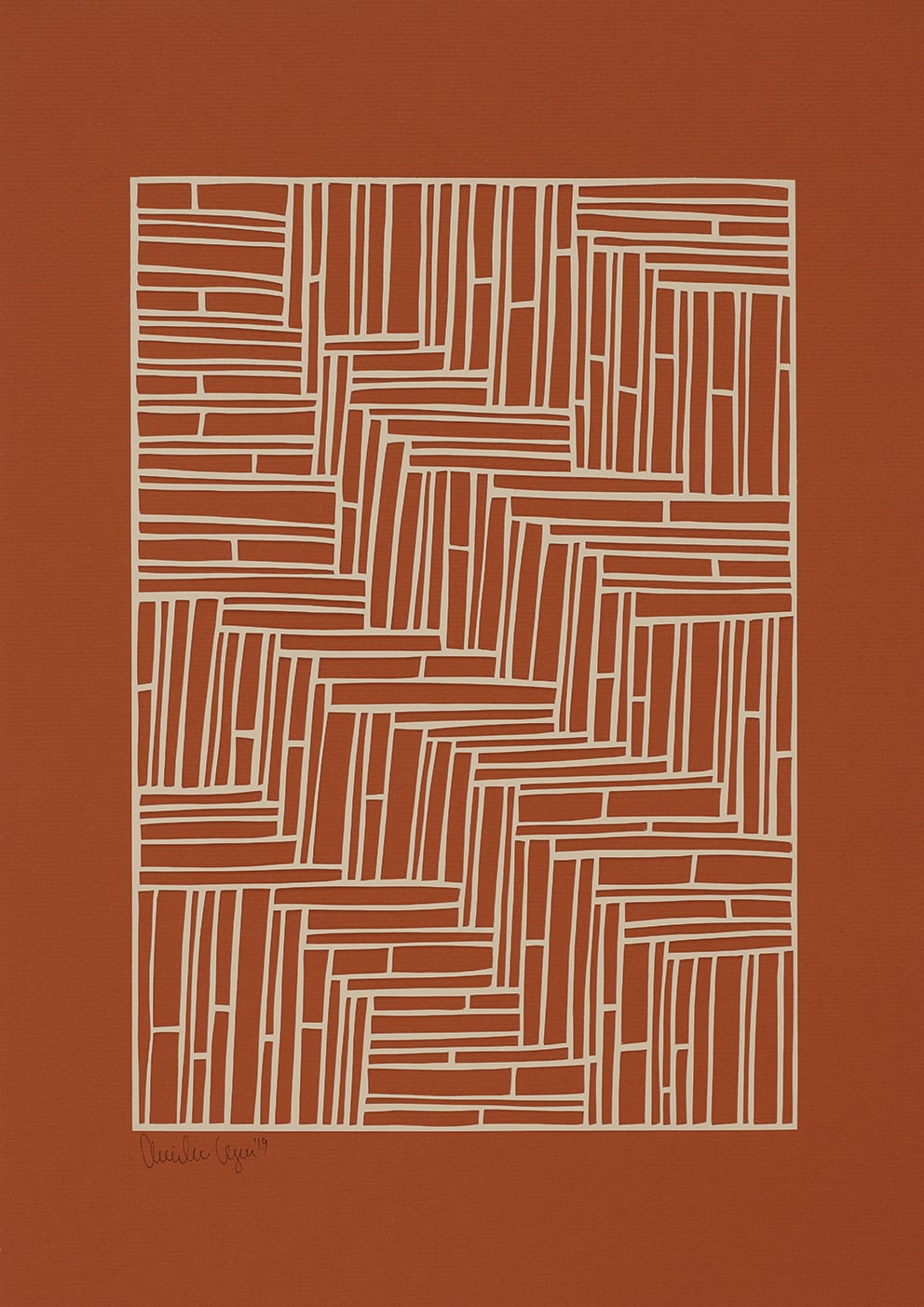 The Poster Club Art Prints Squares No. 01 Poster A2 Braun