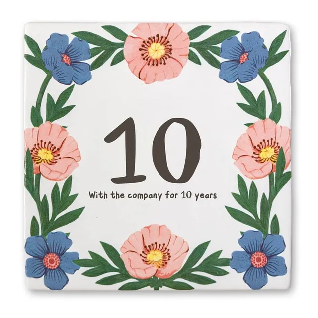 Storytiles Delft Blue Klaprozen Wandfliese S 10x10 cm Mohn Jubiläum