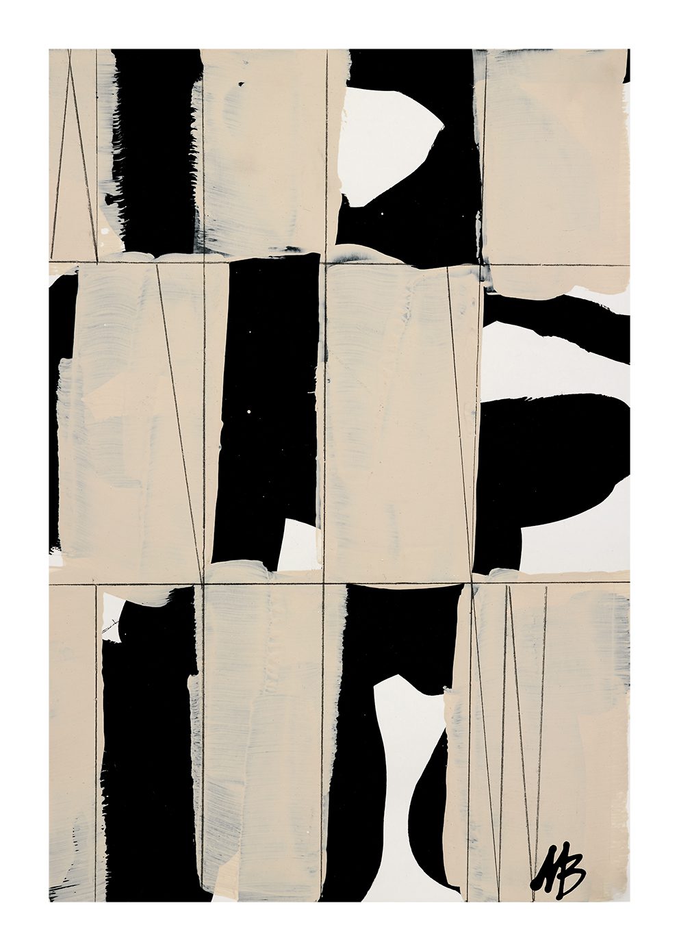 The Poster Club Art Prints Organized Poster A4 beige