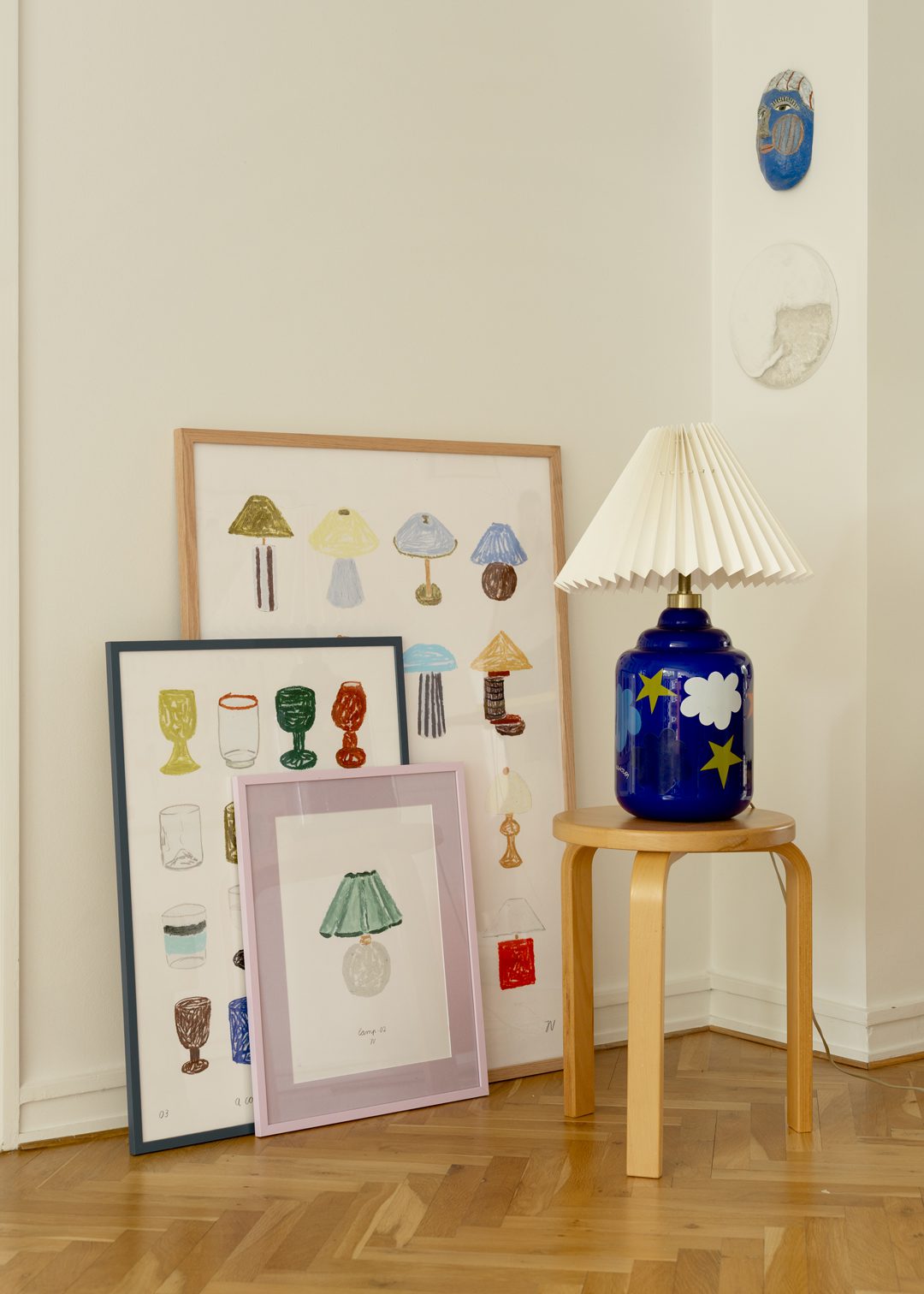 The Poster Club A Collection of Glasses Poster 30x40 blau