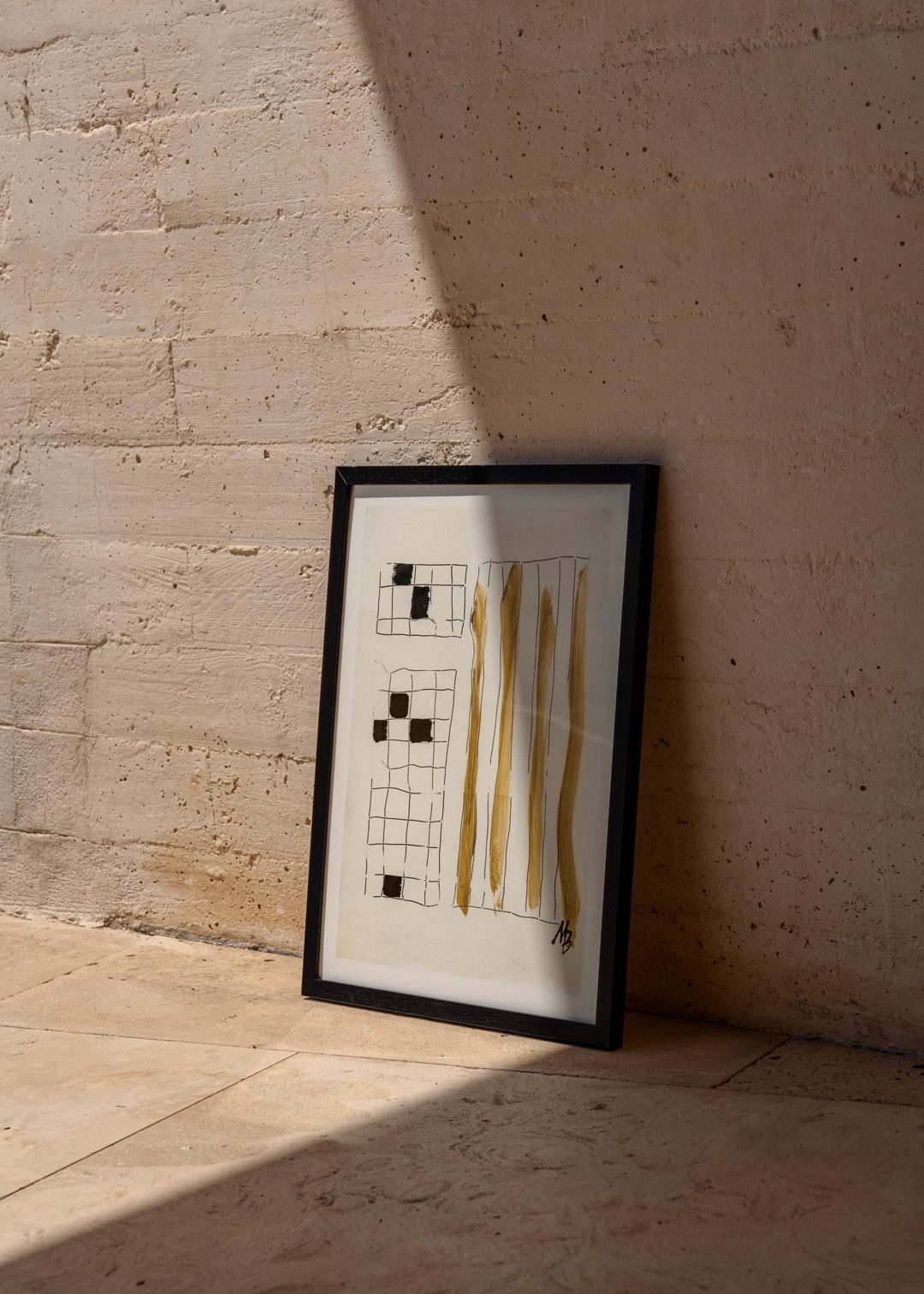 The Poster Club Abstract Carpets Poster 30x40 cm beige