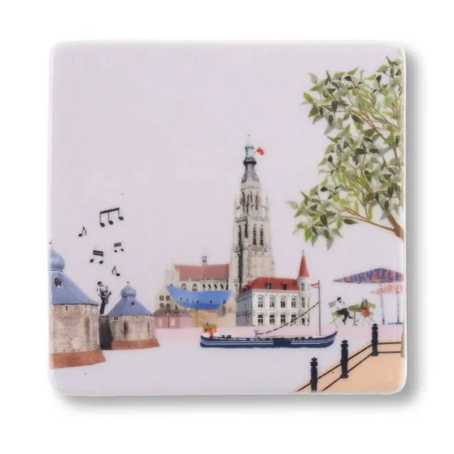 Storytiles Mini's Dan denk ik aan Breda Wandfliese Breda-Motiv