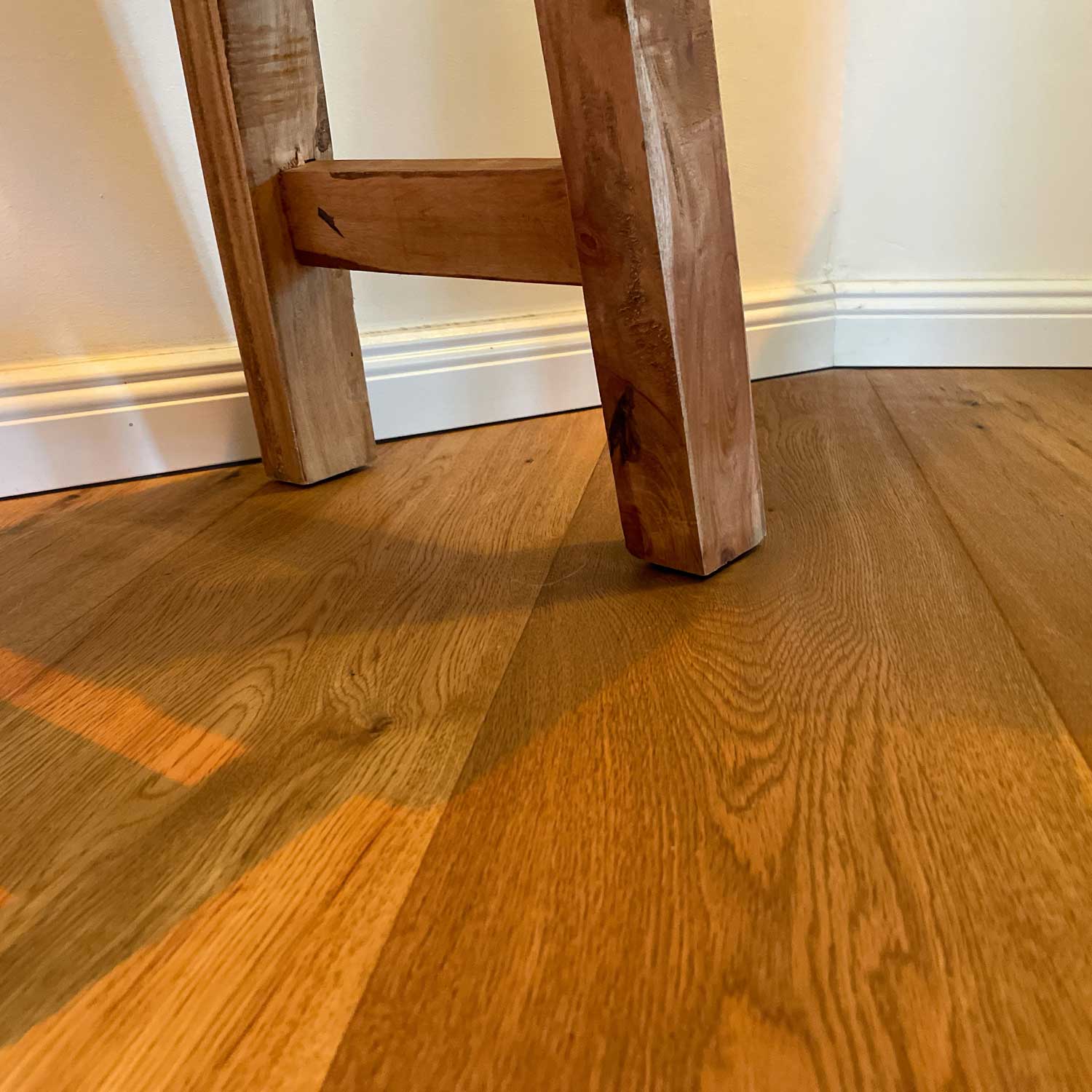 LS-LebenStil Möbel & Wohnen XL Holzhocker Teak 50cm Sitzhocker