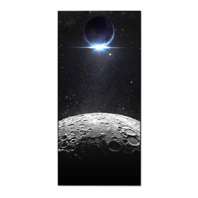 Banjado Magnettafel Mondlandschaft Metall 37x78 weiß Magneten