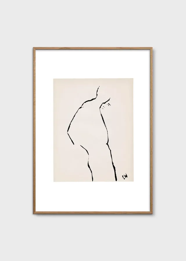 The Poster Club Silhouette 01 Poster 30x40 cm Beige