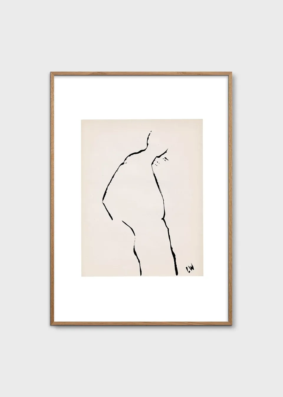 The Poster Club Silhouette 01 Poster 30x40 cm Beige