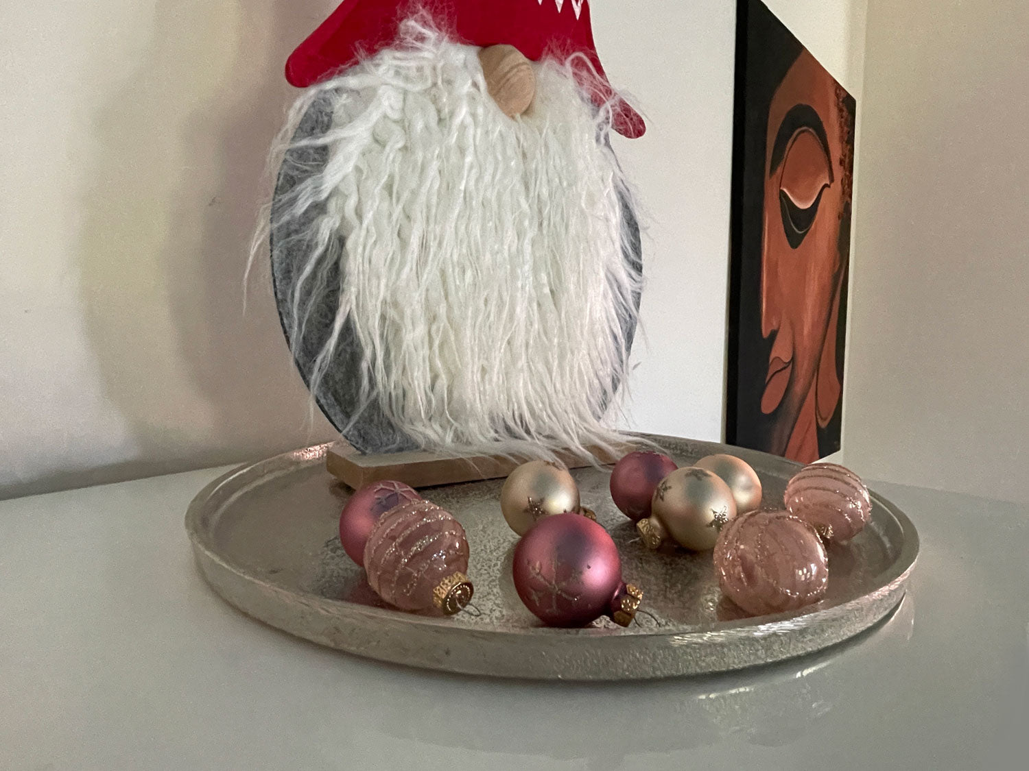 LS-LebenStil 18er Christbaumkugeln Glas 3cm Pink Mix matt