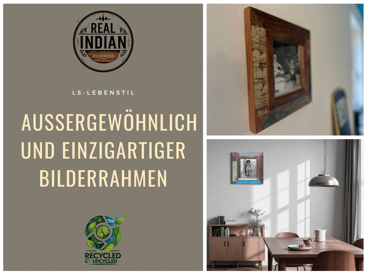 LS-LebenStil Möbel & Wohnen Dehli Bilderrahmen 15x15cm Fundholz