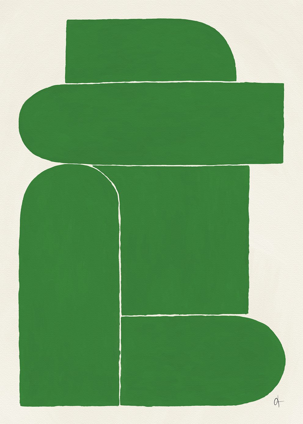 The Poster Club 9PM Poster 30x40 cm grün