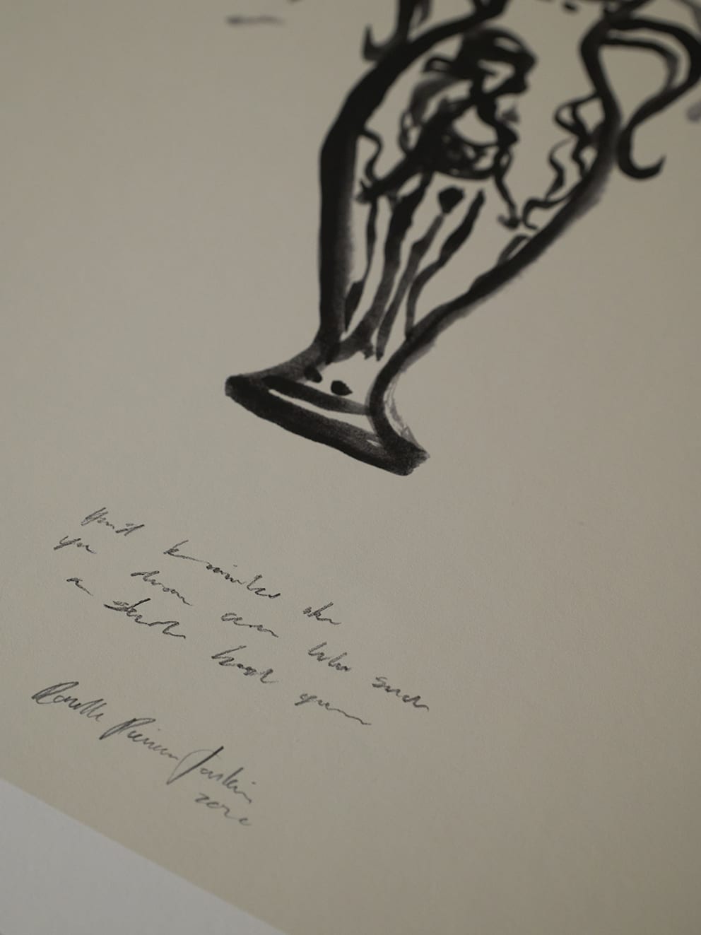 The Poster Club Art Prints Condolences 02 Poster A4 beige
