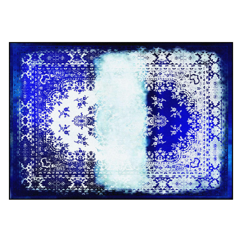 Mineheart Kashan Remix Blue White Teppich Blau-Weiß 200x284 cm