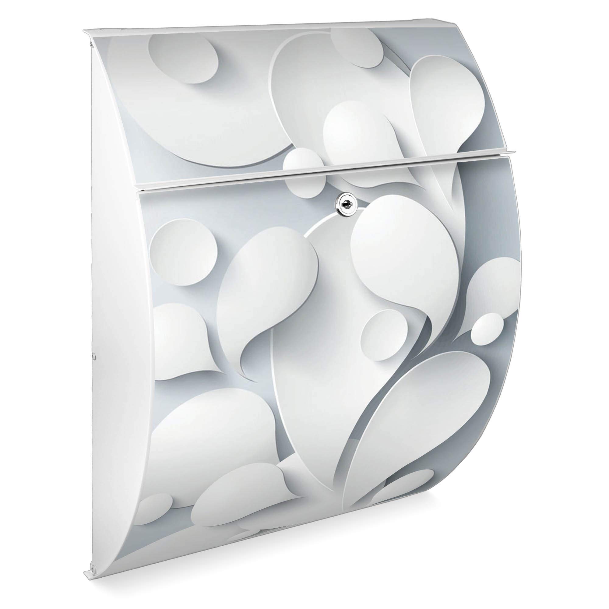 Banjado Riviera 46x33,5x13cm Briefkasten Anthrazit Papiertropfen