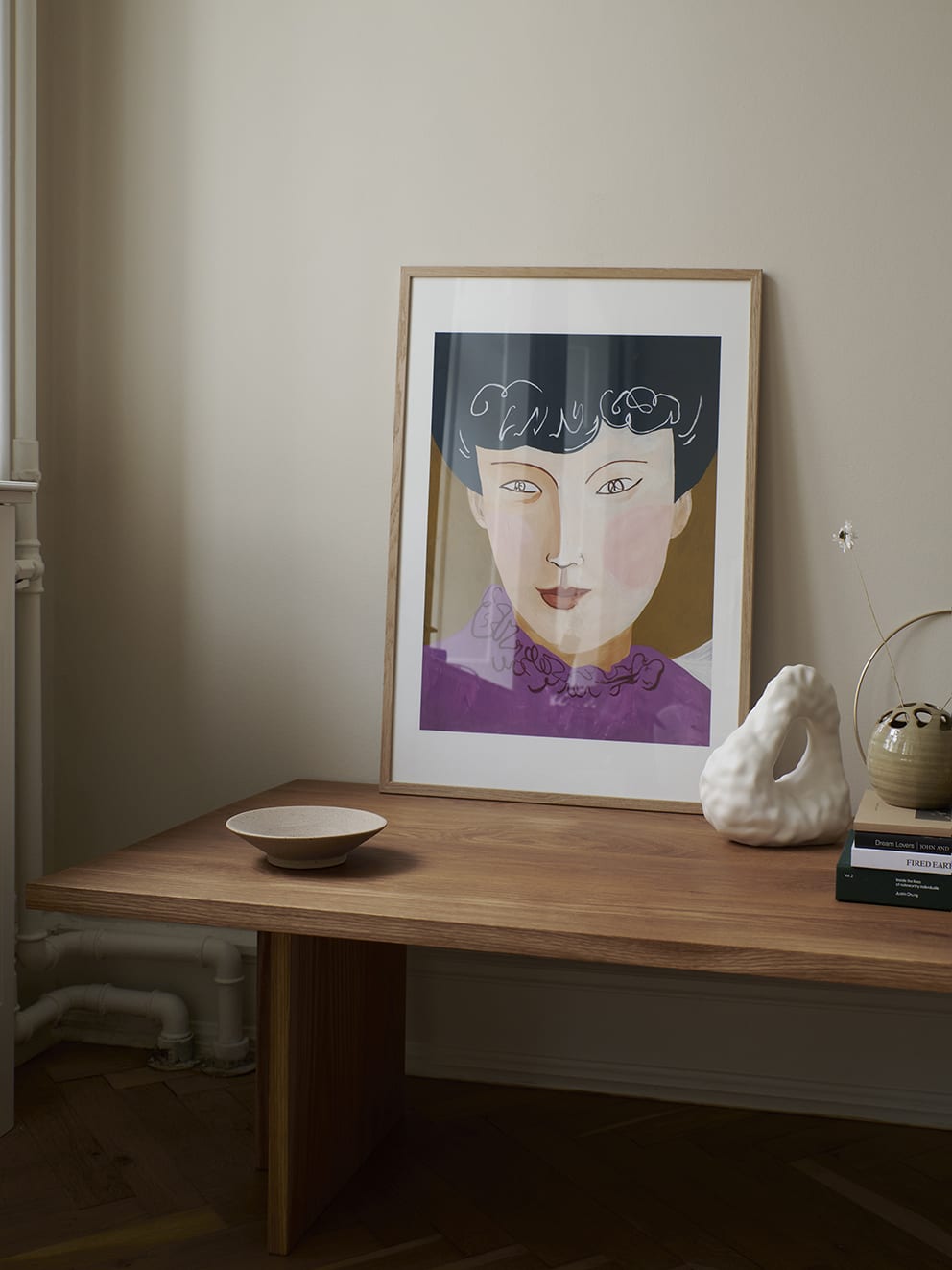 The Poster Club Art Prints Taiwanese Lady Poster 30x40 cm Rosa