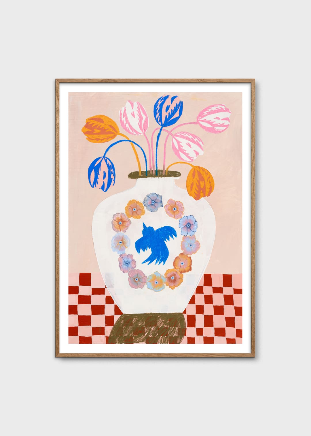 The Poster Club The Clock Poster 30x40 cm blau