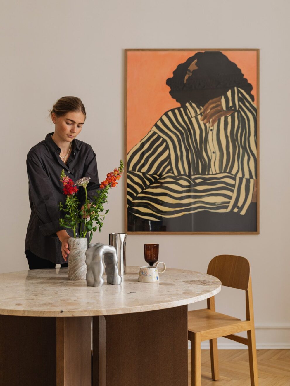 The Poster Club Serene Stripes Poster 30x40 cm Streifen