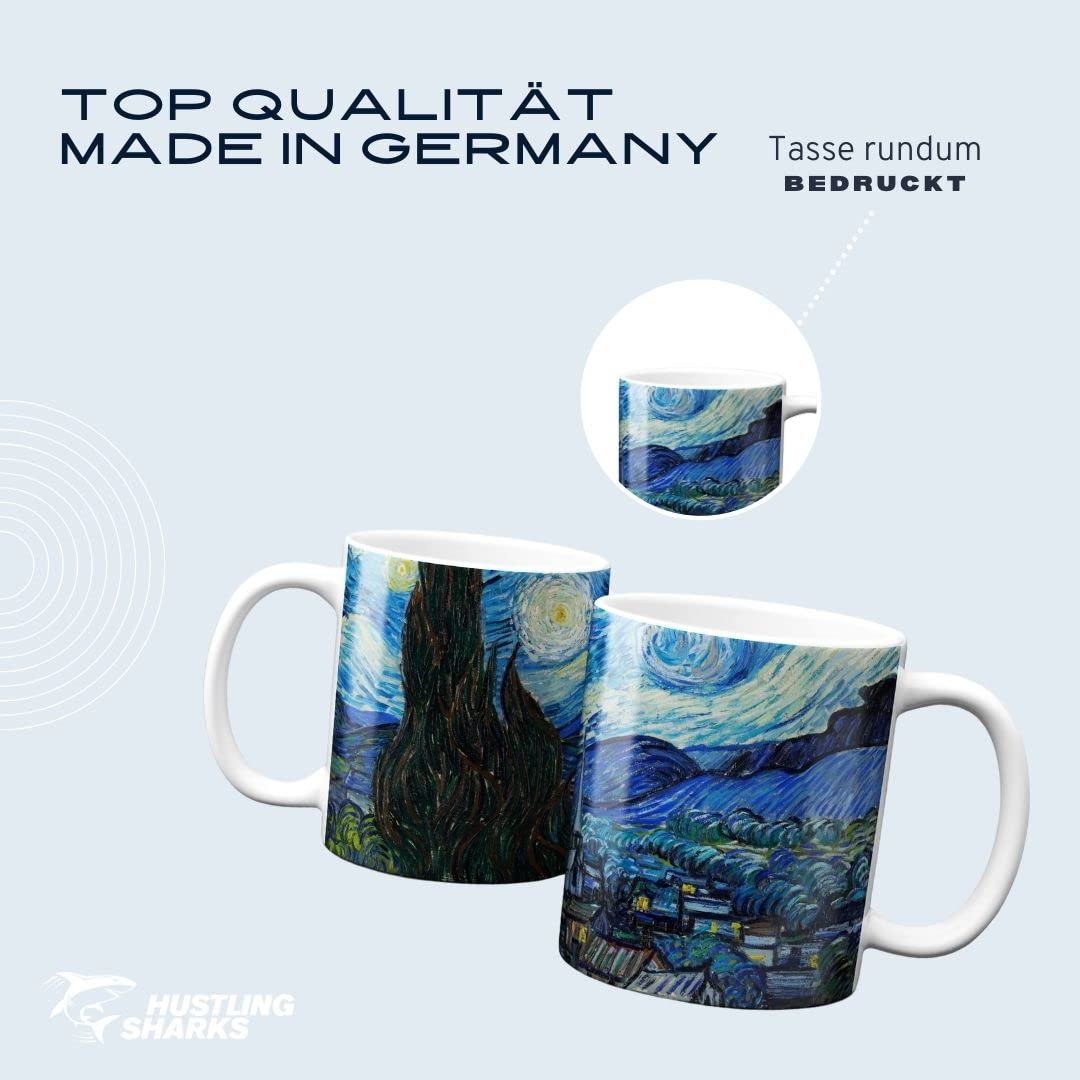 Hustling Sharks Wandbilder Blaue Landschaft Tasse 330ml pastell