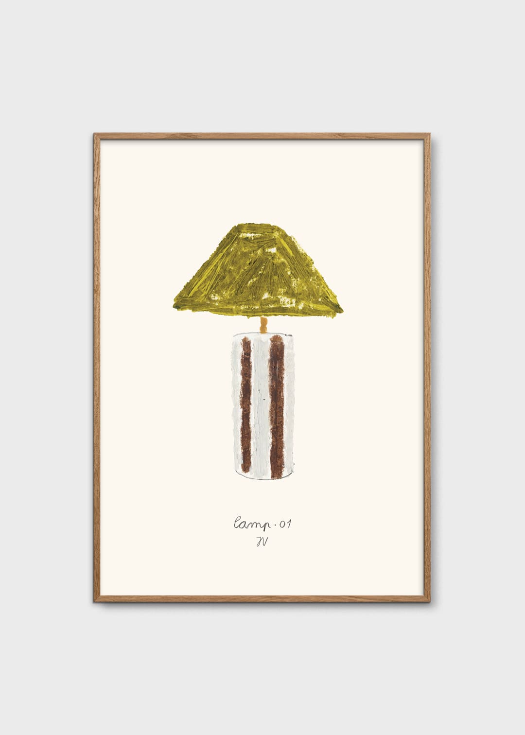 The Poster Club Art Prints Lamp 01 Poster 30x40 cm beige