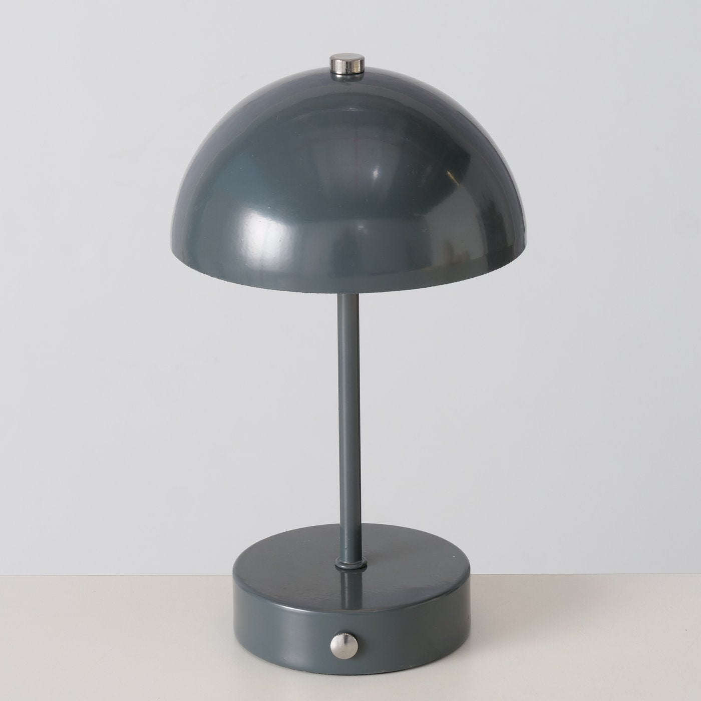 LS-LebenStil LED Tischlampe Grau 25cm Touch Dimmbar