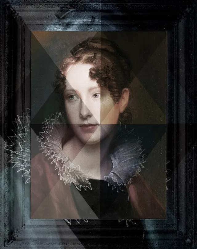 Mineheart Winters Morning Wandbild 61x81cm grau Portrait