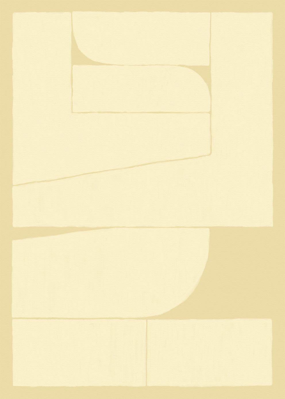 The Poster Club Art Prints 7AM Leinwand 30x40 cm beige-gelb