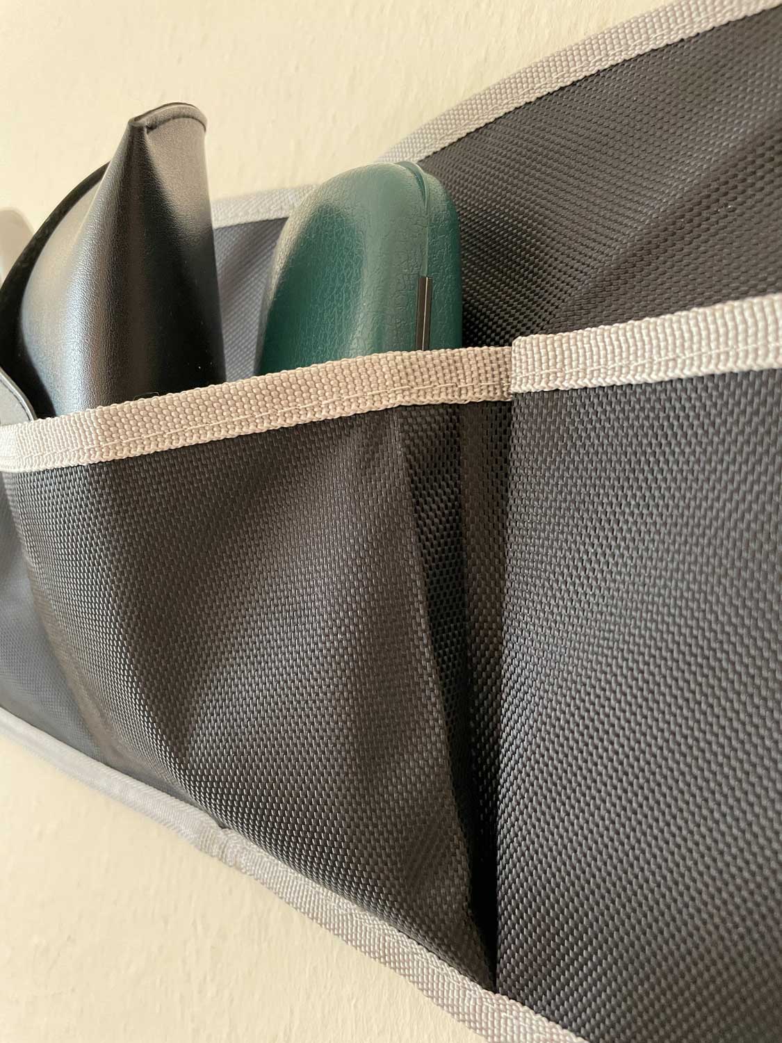 LS-LebenStil Möbel & Wohnen Hänge-Organizer 3 Fächer 60cm Schwarz