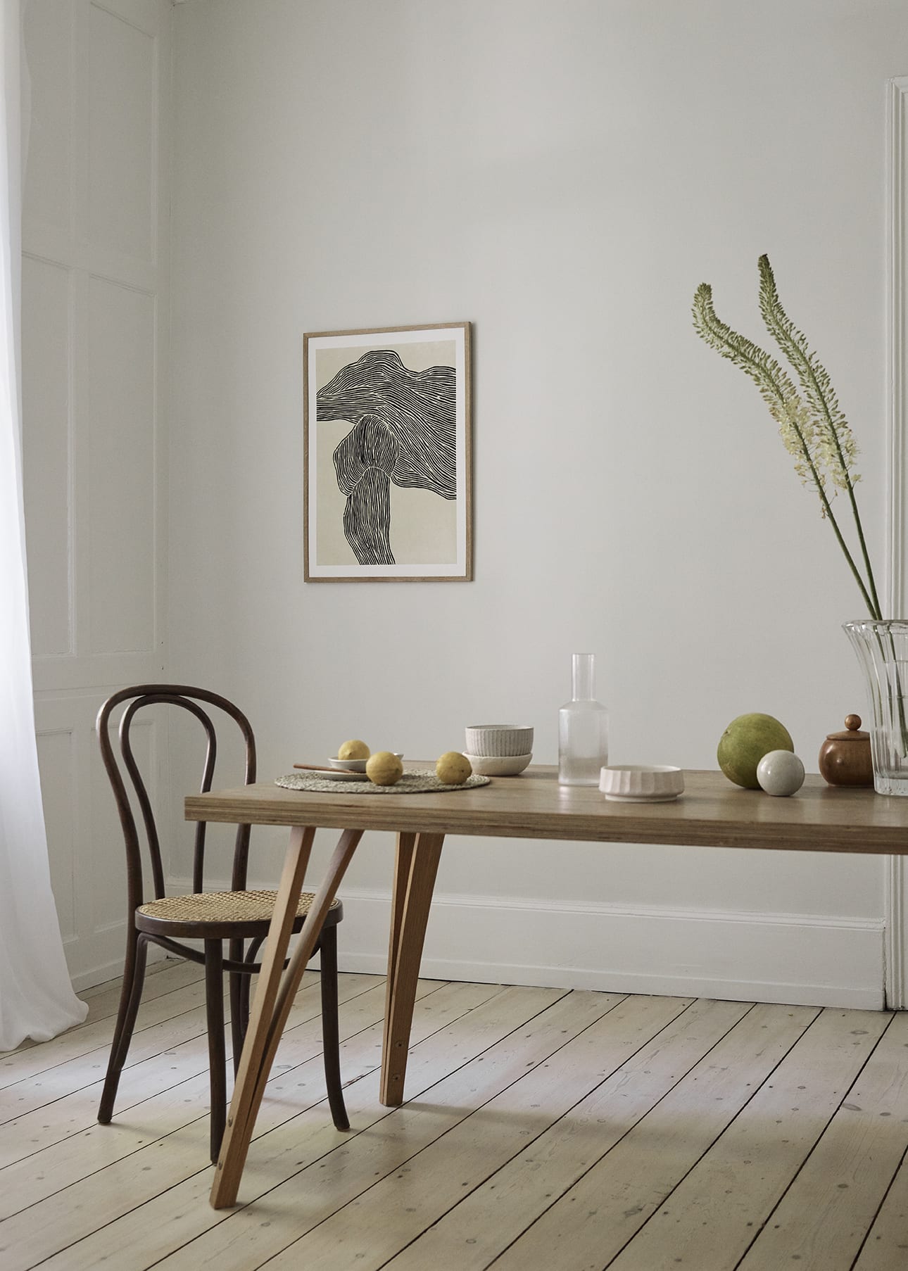 The Poster Club The Line No 16 Poster 30x40 beige