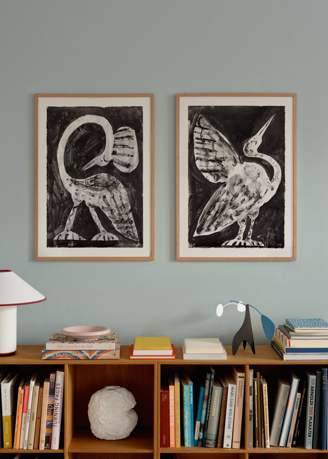The Poster Club Bird II Kunstdruck A4 Vogel schwarz-weiß