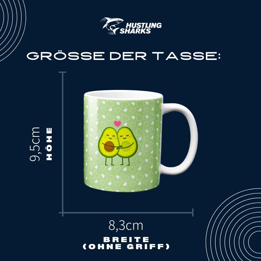 Hustling Sharks Wandbilder Avocados in love Tasse 330ml bunt