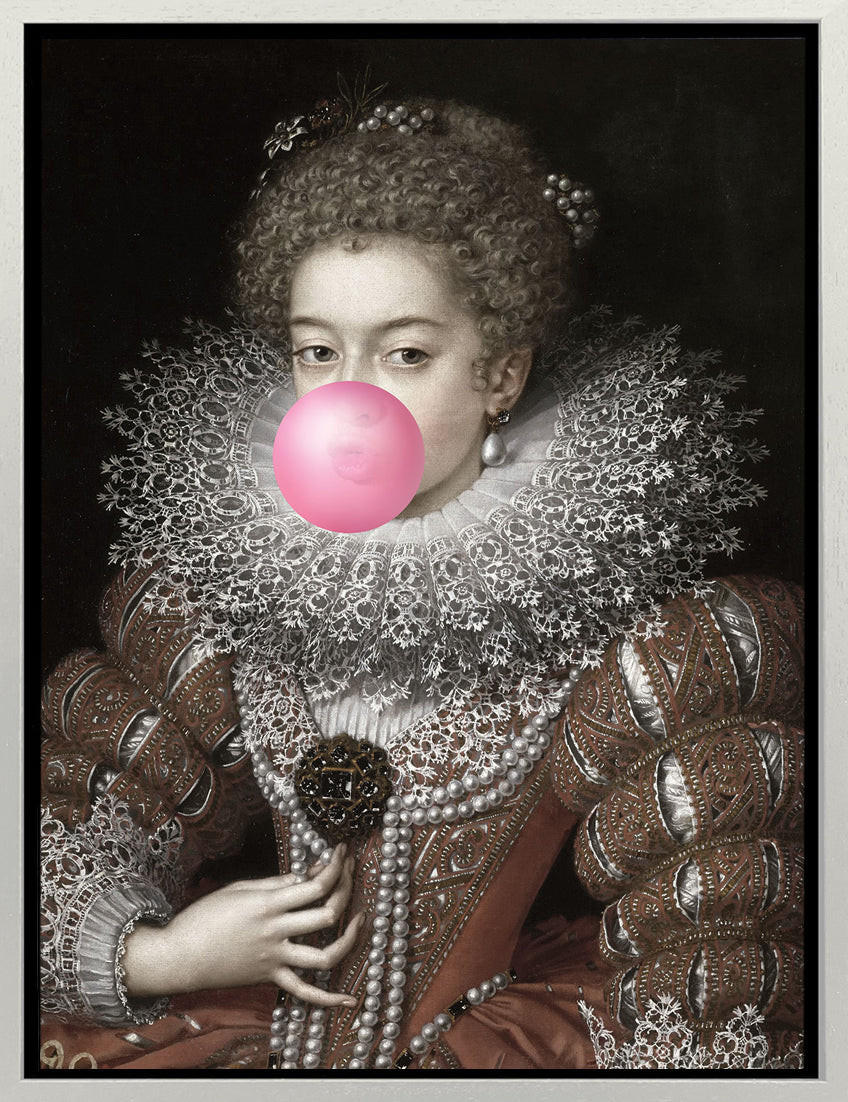 Mineheart Bubblegum Portrait 3 Leinwandbild 21x30 historisch