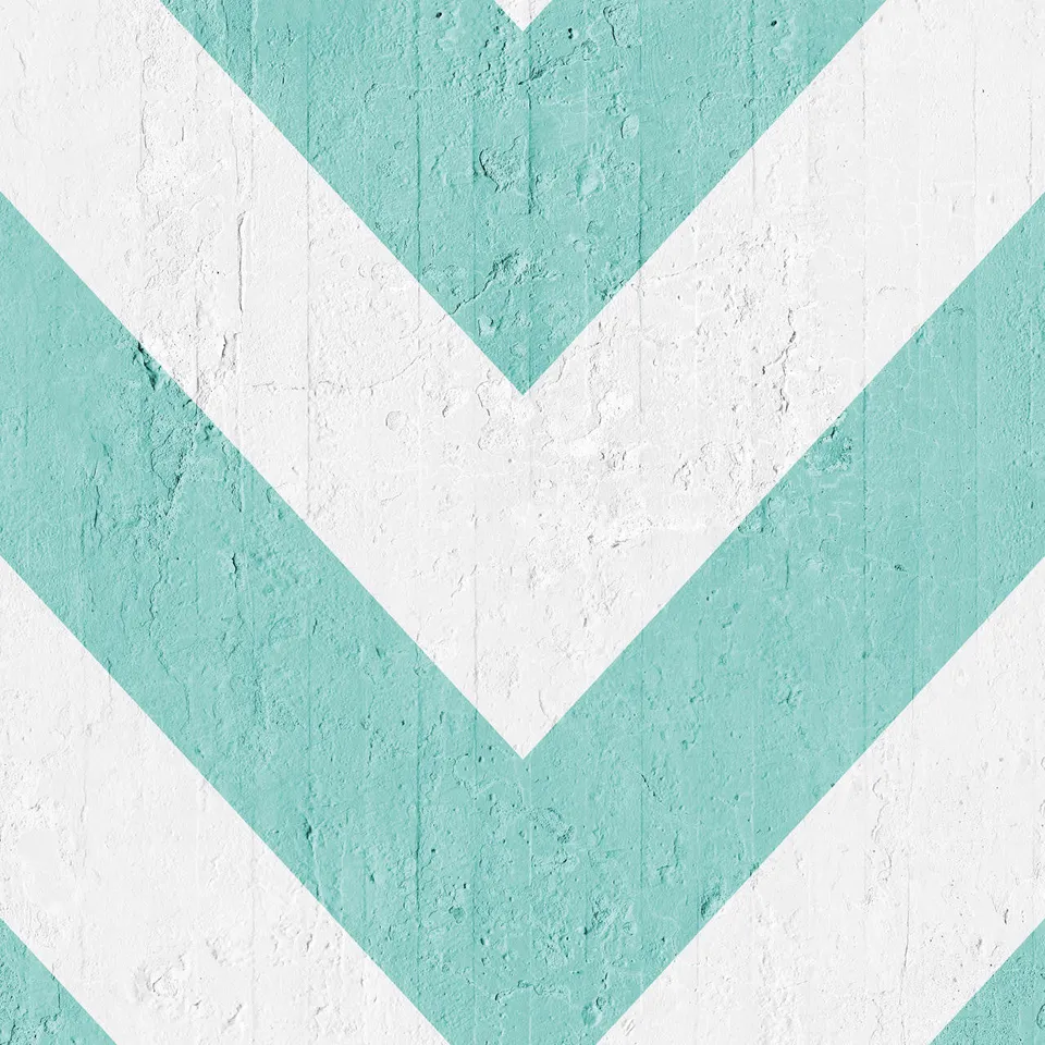 Mineheart Aquamarine Geometric Stripes Tapete A3-Muster
