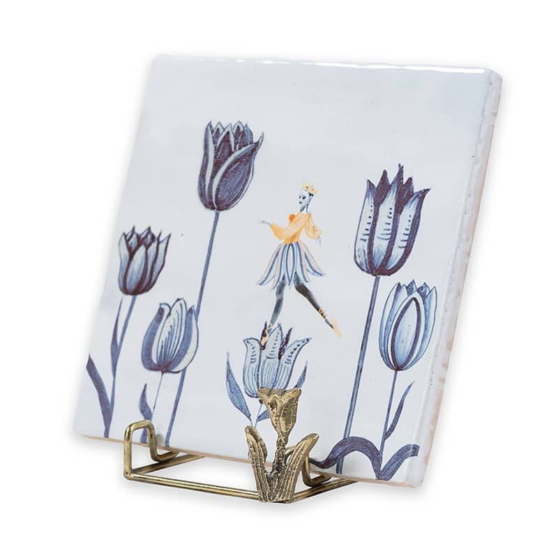 Storytiles Holdie Golden Tulip Fliesenhalter Gold Tulpe