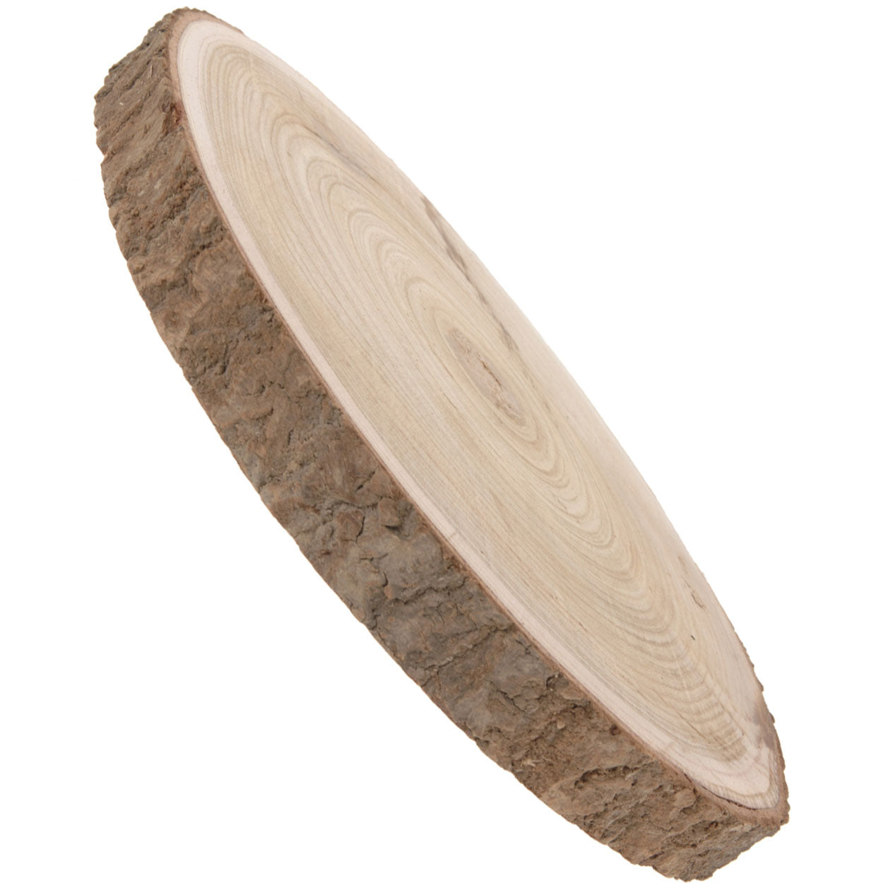 LS-LebenStil Küche & Haushalt XL Rindenbrett Holzscheibe 28-34 cm Natur