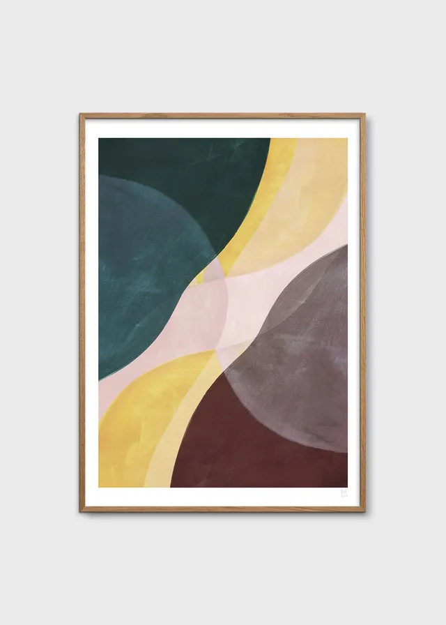 The Poster Club Art Prints Yellow Flow Poster 30x40 cm Gelb