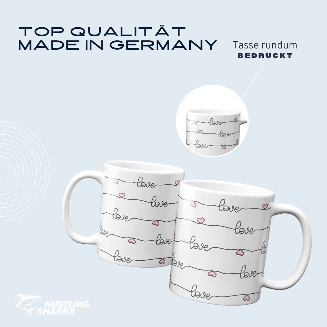 Hustling Sharks Wandbilder Love Tasse 330ml Herz Liebe