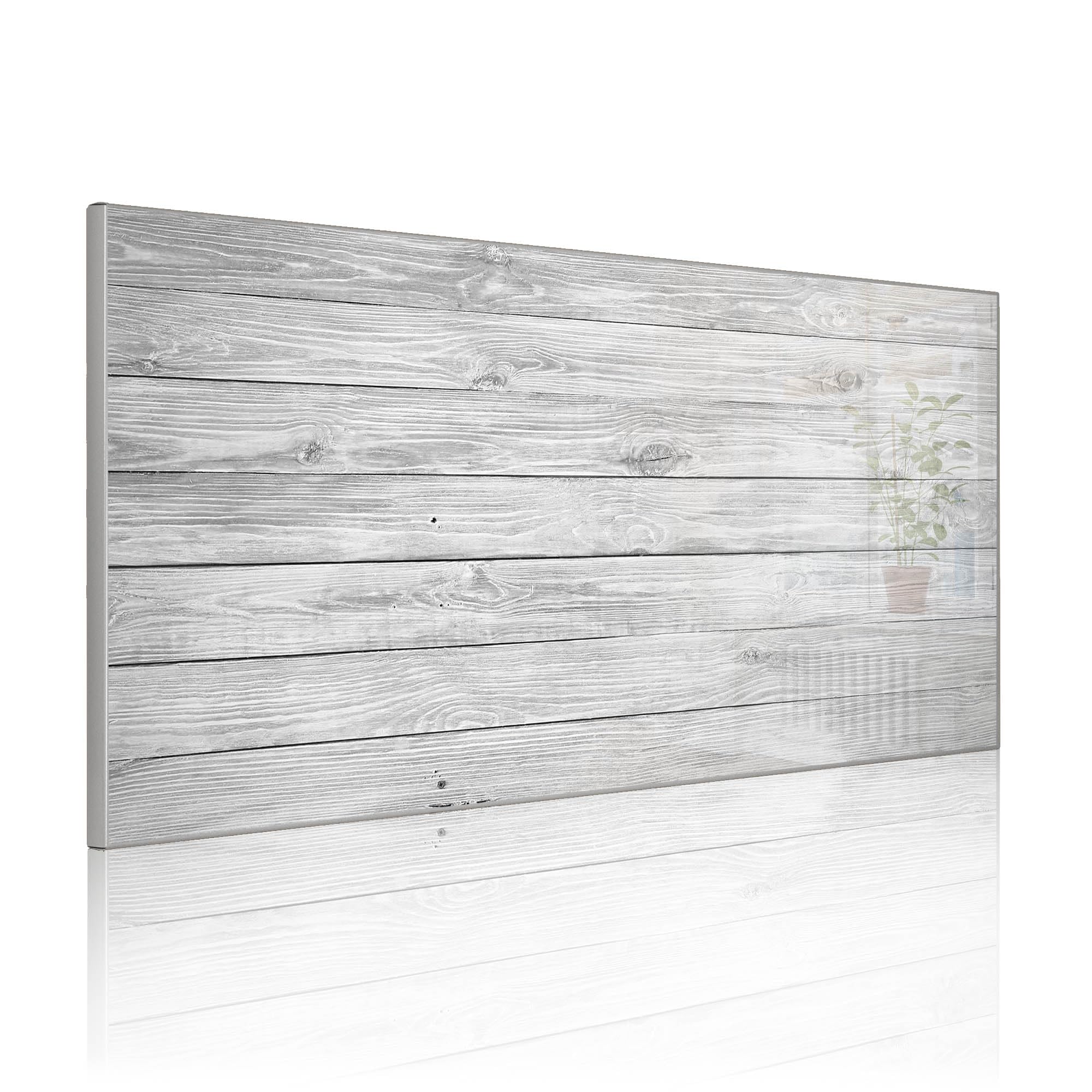 Banjado Magnettafel Weiß Gebeizt Metall 78x37 cm beschreibbar