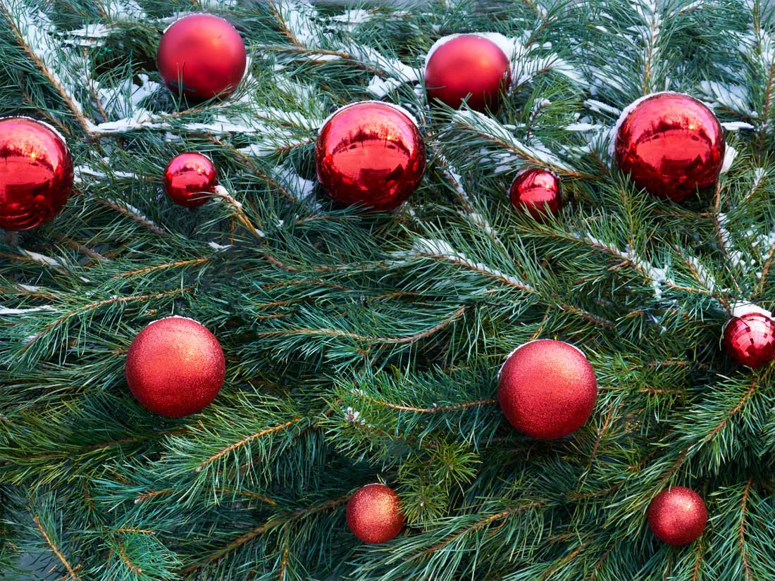 LS-LebenStil Möbel & Wohnen 30 Kunststoff Weihnachtskugeln Rot