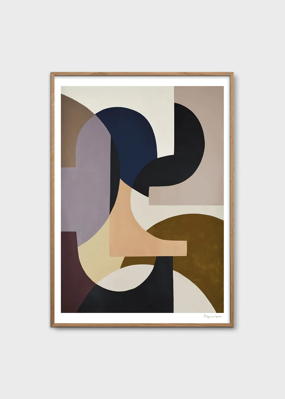 The Poster Club Rosa Poster 50x70 cm Pastell Abstrakt