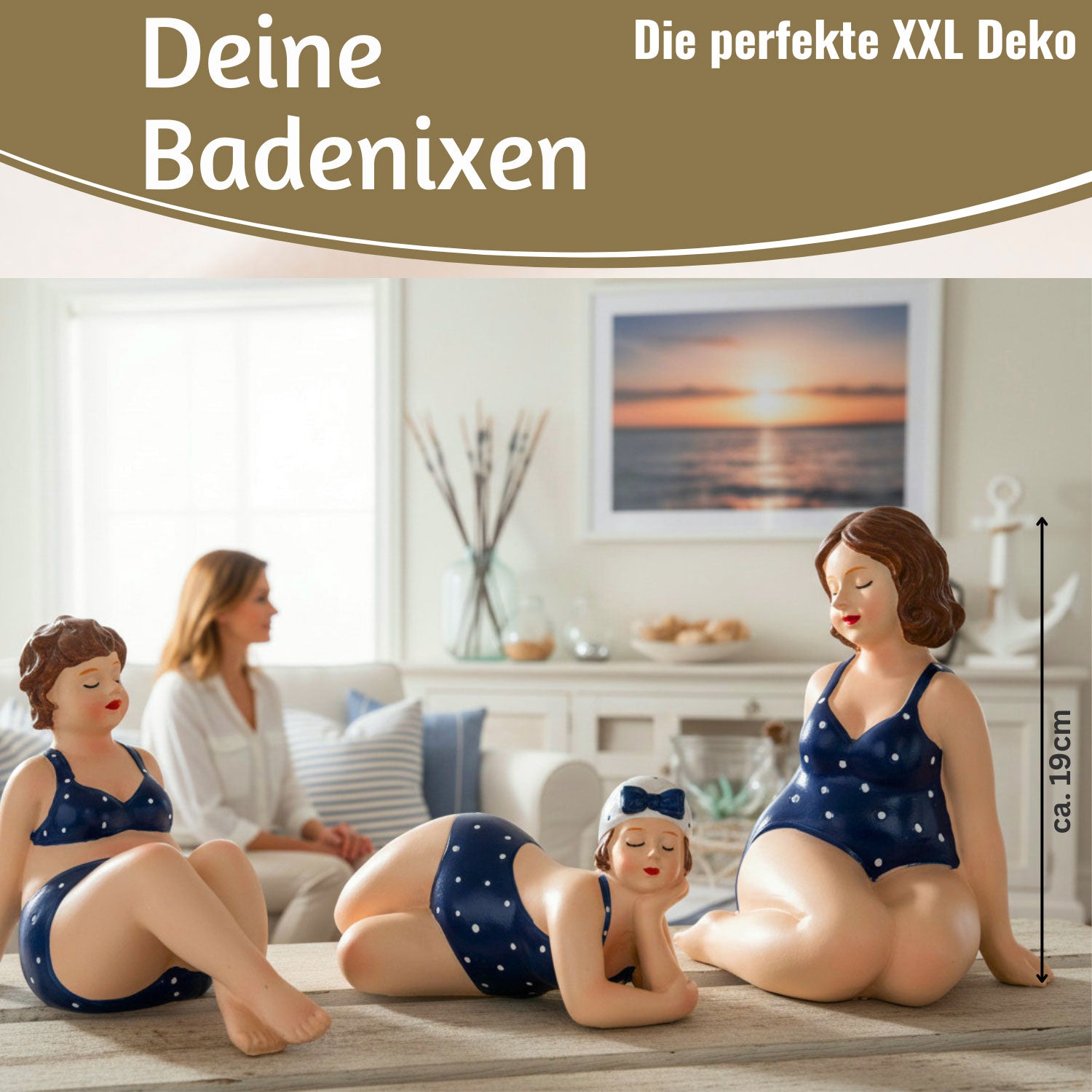 LS-LebenStil Molly Badenixe Deko Figuren 3er Set XL
