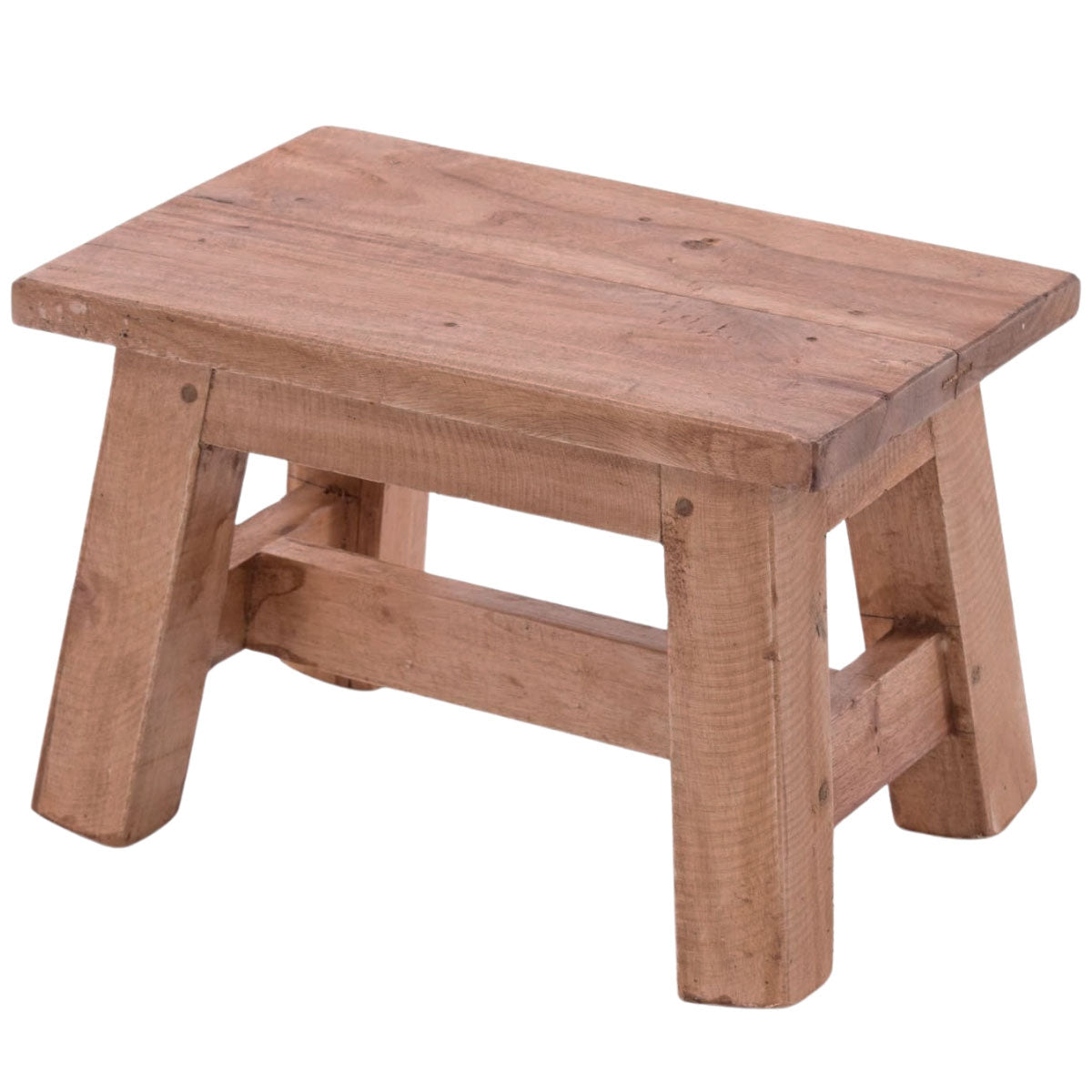 LS-LebenStil Fußhocker Tritthocker Braun Natur 30cm Wurzelholz
